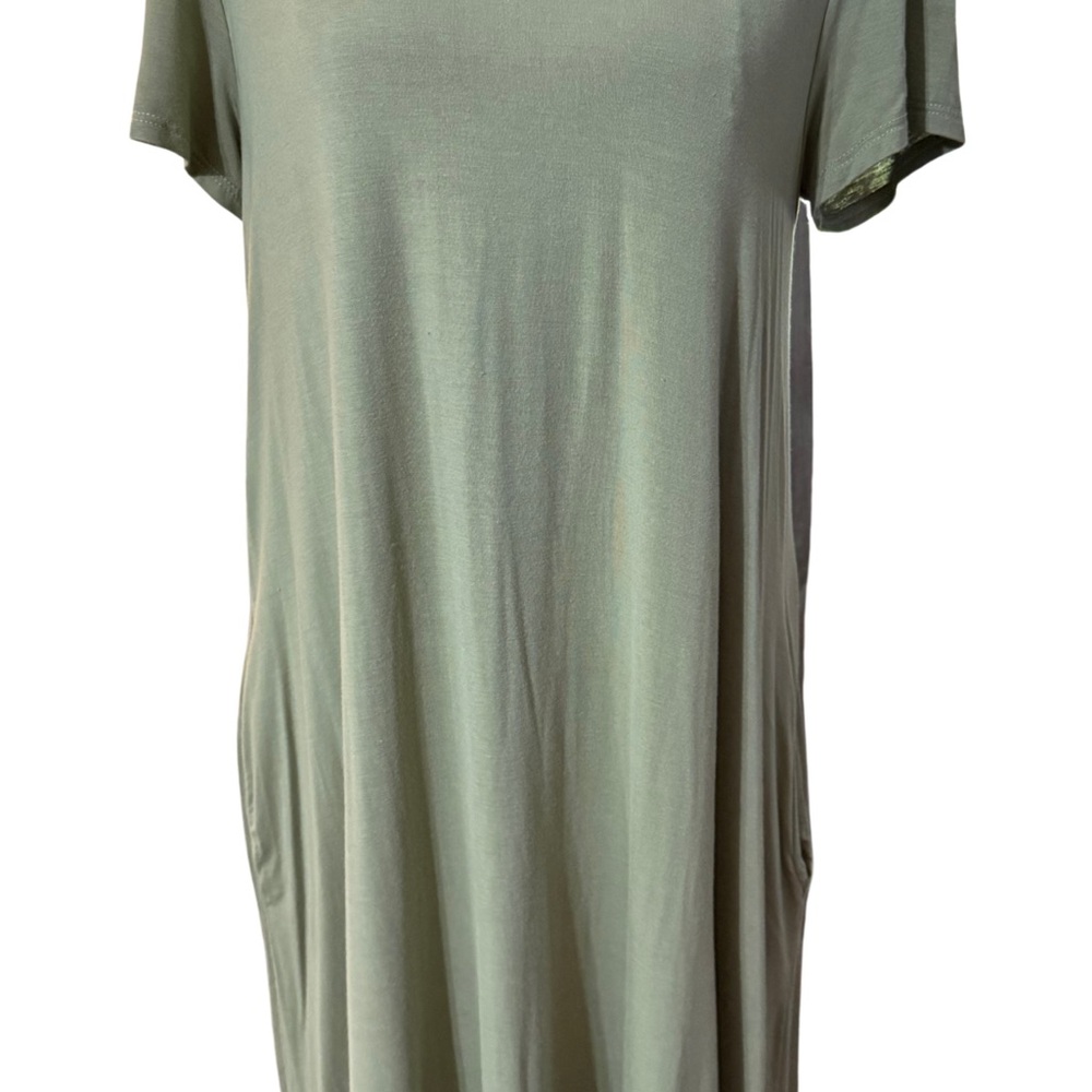 Elegant Sage Short Sleeve Dress‎ Size Medium